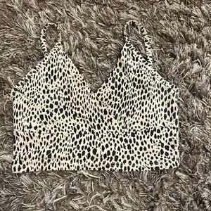 brandy melville cheetah tank top
